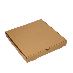 9 Inch Pizza Box Brown Corrugated 3 Ply - 9x 9 x 1.5 Inch