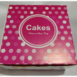 Printed Cake Box 500 g (8"x8"x5")