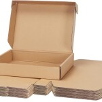 Mailer 10 X 8 X 1.25 Inch Auto Lock Flat Corrugated Brown Boxes - 3 PLY (150 GSM)