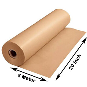 20 Inch Golden Kraft Paper Roll - Made in India