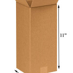 5 X 5 X 11 inch Corrugated Brown Boxes - 3 PLY (150 GSM)