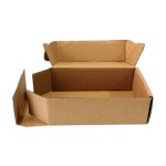Mailer 9 X 6 X 4 Inch Auto Lock Flat 3Ply Corrugated Packaging Boxes.