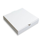 10 Inch Pizza Box Corrugated White Boxes 3 Ply - 10 x 10 x 1.5 Inch