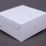 White Cake Box 500g ("8x8x5") white